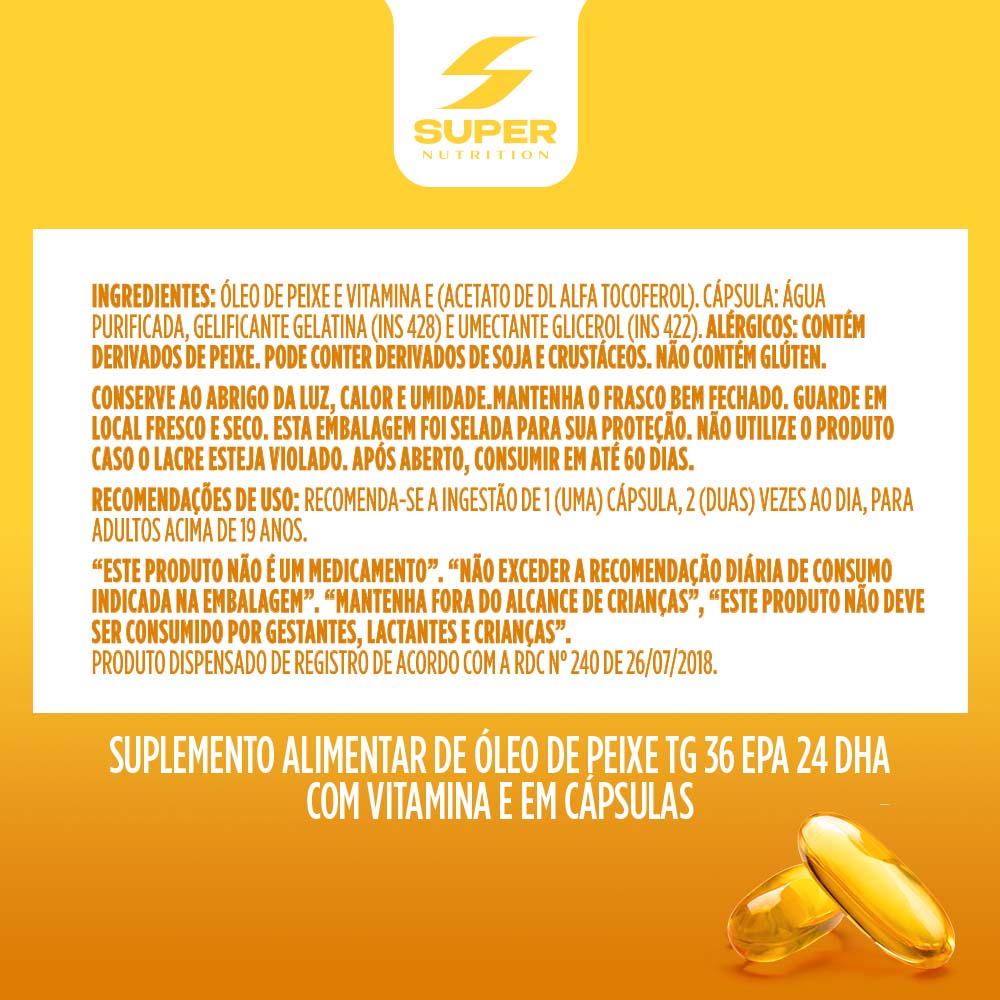 Super Ômega 3 EPA + DHA (60 cápsulas)