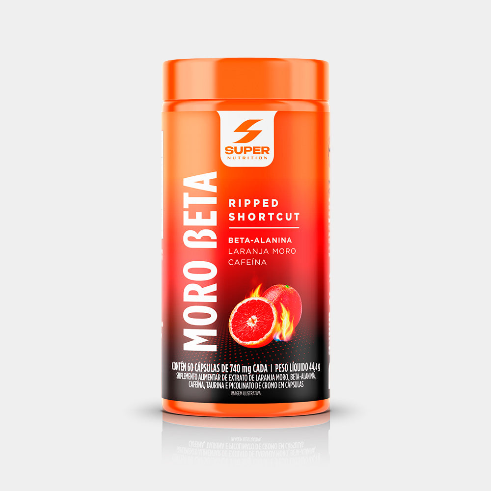 Moro Beta Laranja Moro, Beta-Alanina e Cafeína (60 cápsulas)