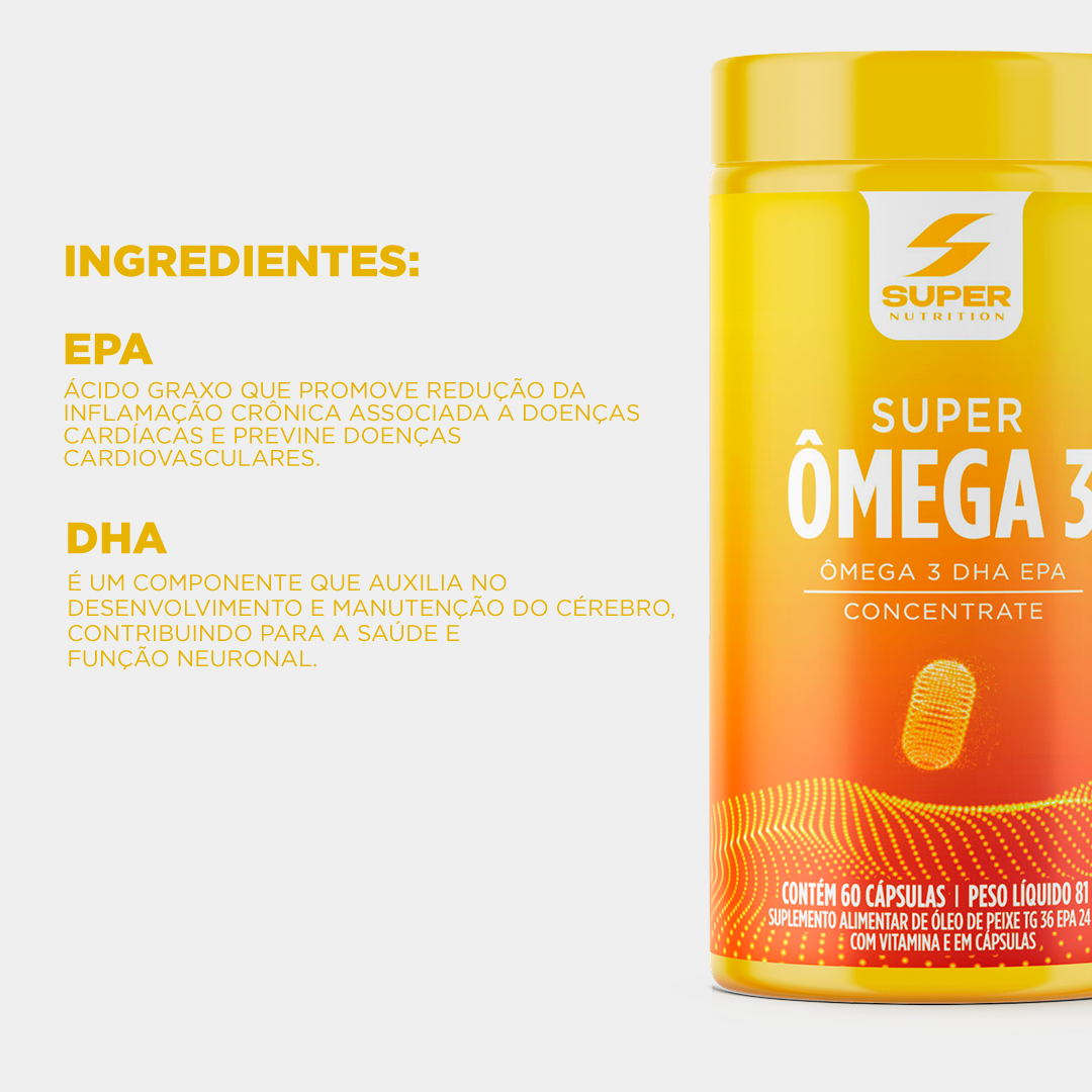 Super Ômega 3 EPA + DHA (60 cápsulas)