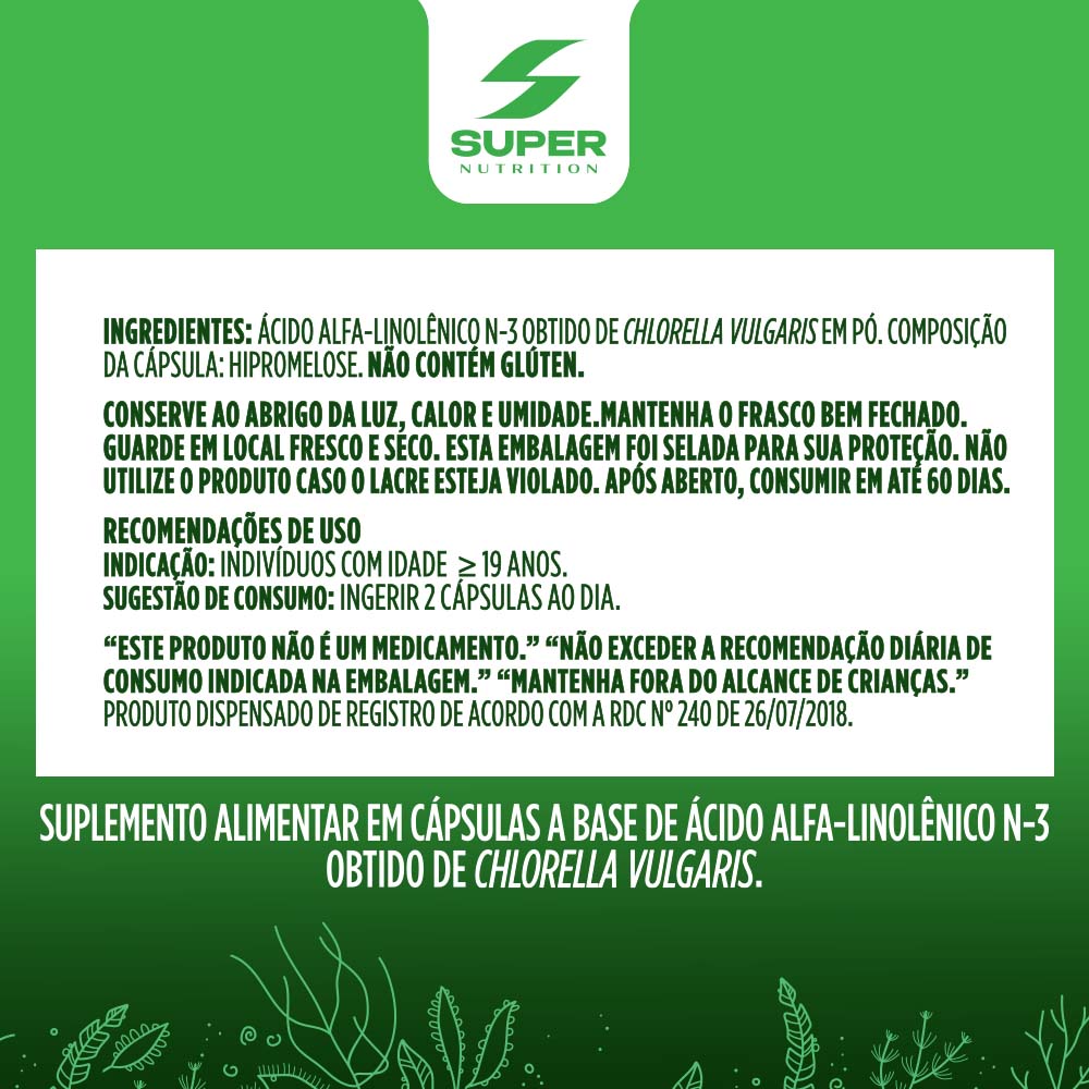 Superfood Chlorella (60 cápsulas)