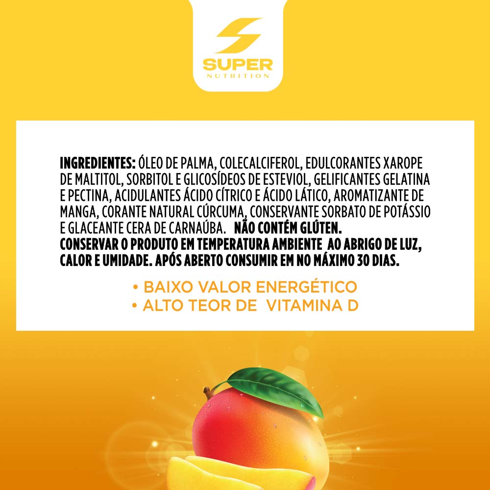 Super Gummy Vitamina D3 Manga (30 gomas)