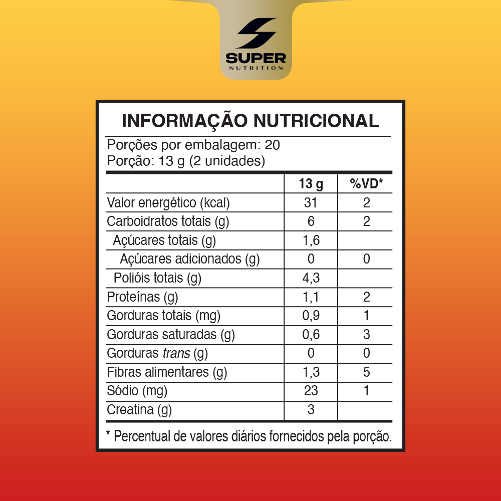 Caramelo de Creatina Super Nutrition (40 unidades)